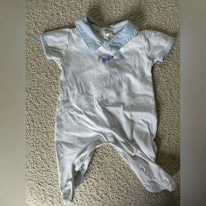 Embroidered Airplane Footie